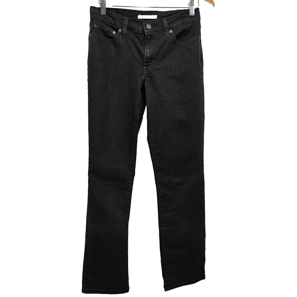 Levis 414 Relaxed Straight Jeans Womens 27 Black Mid Rise Western Grunge Y2K 90s